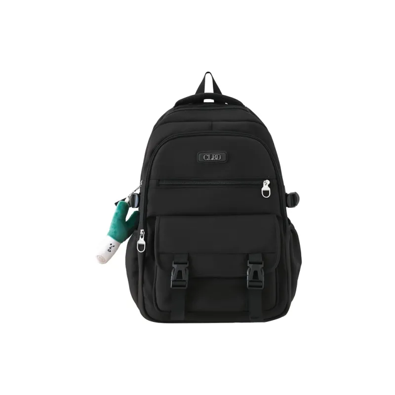 URBAN FOREST Nylon Backpack Unisex White/Black/Blue/Pink-3