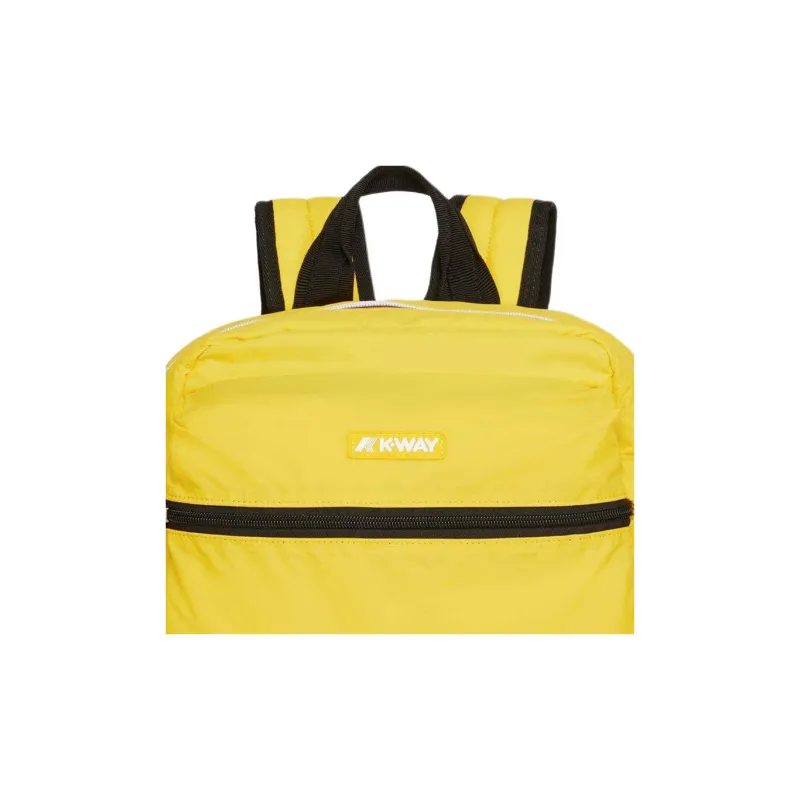 K-WAY Nylon Backpack Unisex Yellow-3