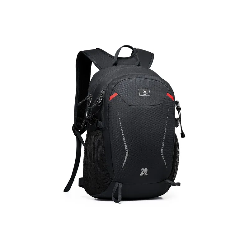 OIWAS Fabric Mountaineering Bag Backpack Regular Unisex Black/Dark Blue/Dark Gray-2