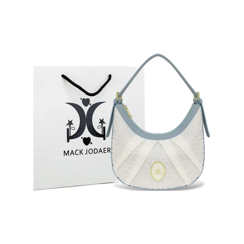 MACK JODAER Synthetic Leather Handbag Women's Light Blue-0