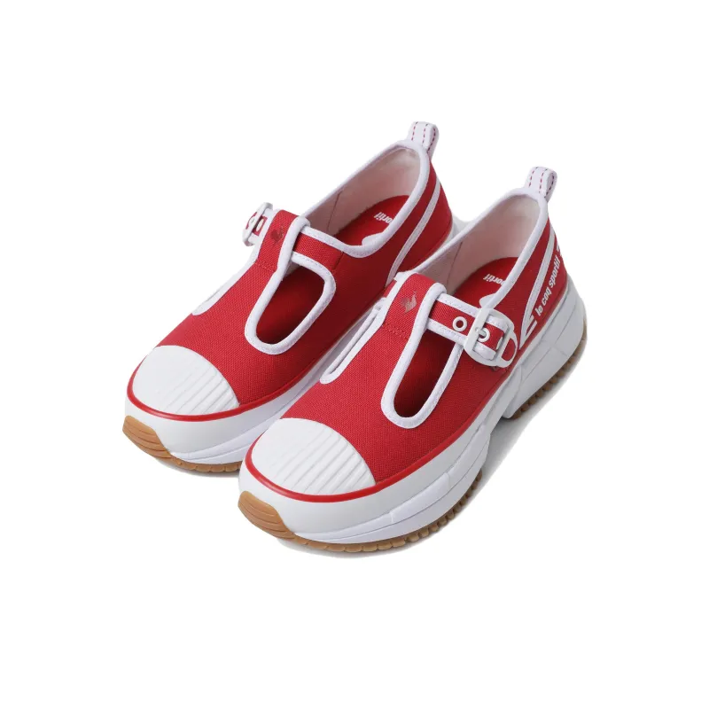 Le Coq Sportif Anti Slip Wear Resistant Low Top Casual Running Shoes Women's Red-1