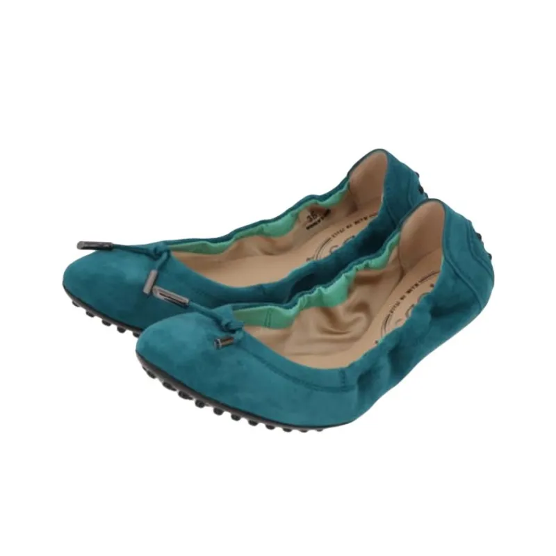 TOD'S Beanie Shoes Women's Peacock Blue-3