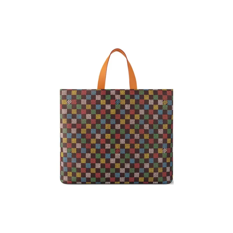LOUIS VUITTON Shopper Tote Mm Damier Ebene Multicolor-2
