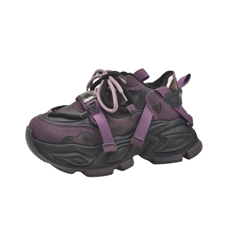 ABCYLM Cushioning, Slip Resistant, Impact Resistant Low Top Chunky Sneakers Women's-10