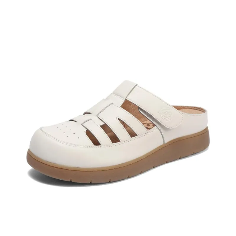 Senda Rubber Sole Abrasion-Resistant Wrap-toe Slippers Women's-1