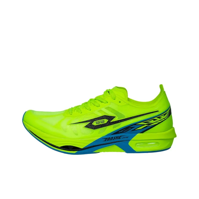 TANSHEZHE Black Horse 4.0 Running Shoes Unisex Low Top Neon Green, Blue-0