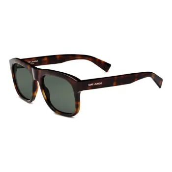 SAINT LAURENT Acetate Rectangular Sunglasses Women's Tortoiseshell