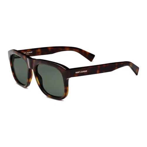 SAINT LAURENT Acetate Rectangular Sunglasses Women's Tortoiseshell