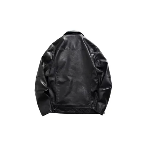 RKVC Leather Jacket Unisex Black