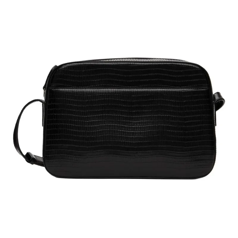 NOTHING WRITTEN Cow Leather Handbag Shoulder Bag Mini Women's Black-1