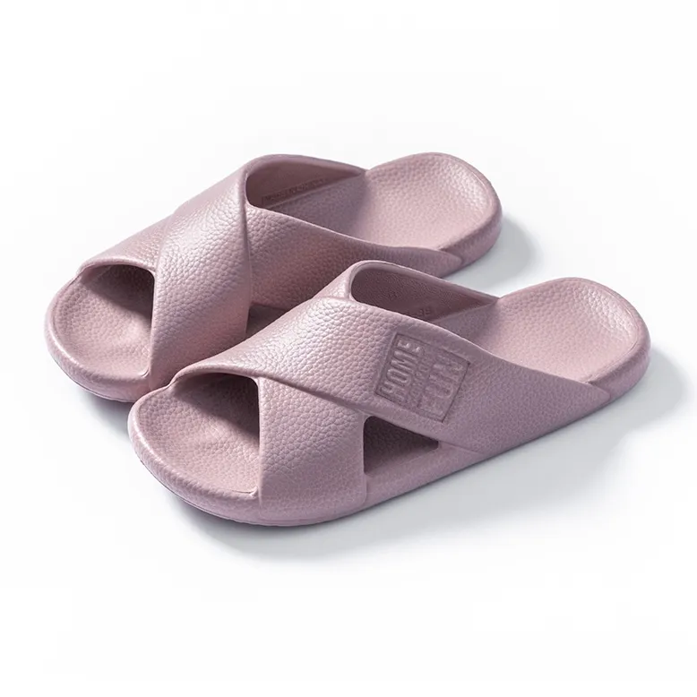 Golofi Home EVA Textured Slippers Summer Indoor Bathing Soft Sole Slip Resistant Lightweight Bathroom Slippers-3
