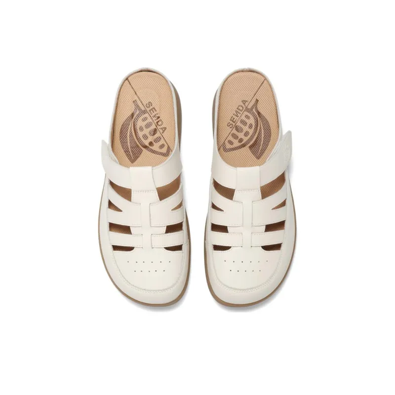 Senda Rubber Sole Abrasion-Resistant Wrap-toe Slippers Women's-2