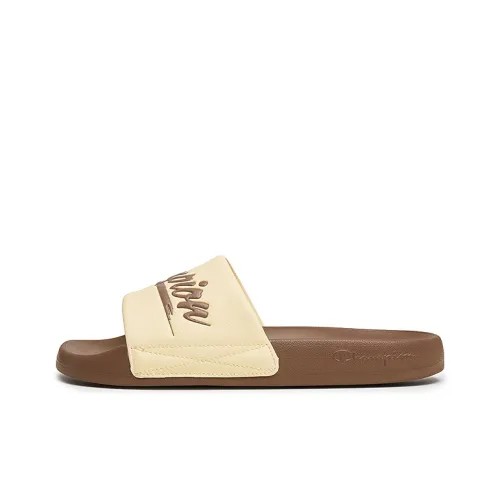 Champion Slide Slippers Unisex Washable Amber/Cocoa Mocha
