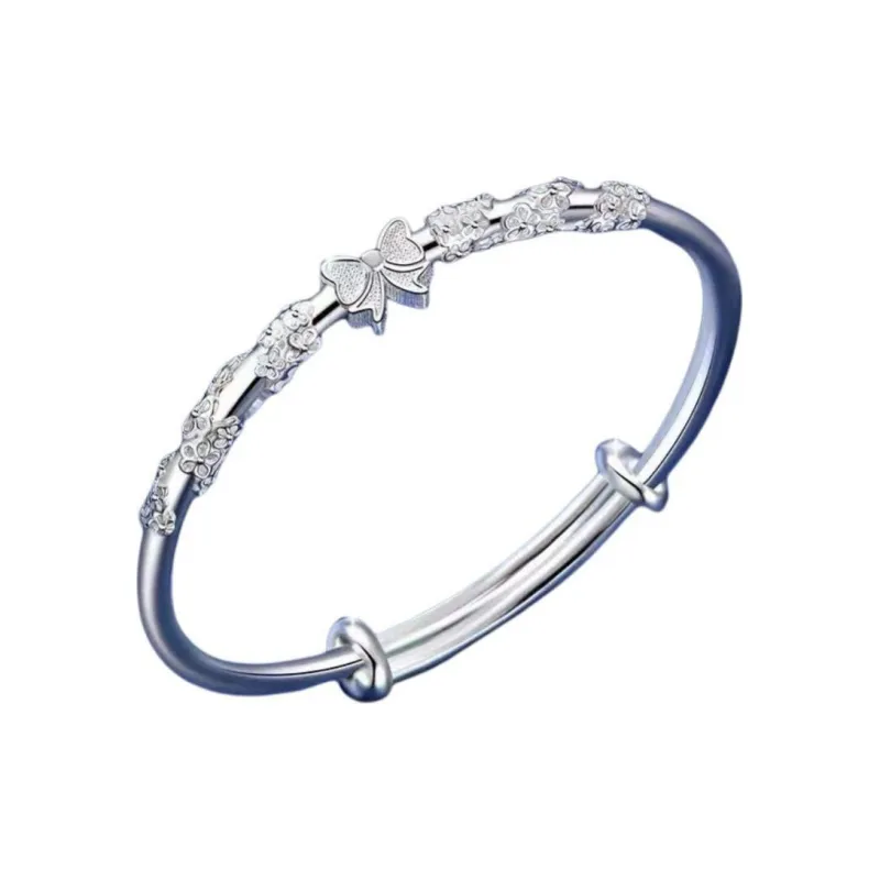Stone Edge Poly 999 Fine Silver Sterling Silver Bracelets Women's-0