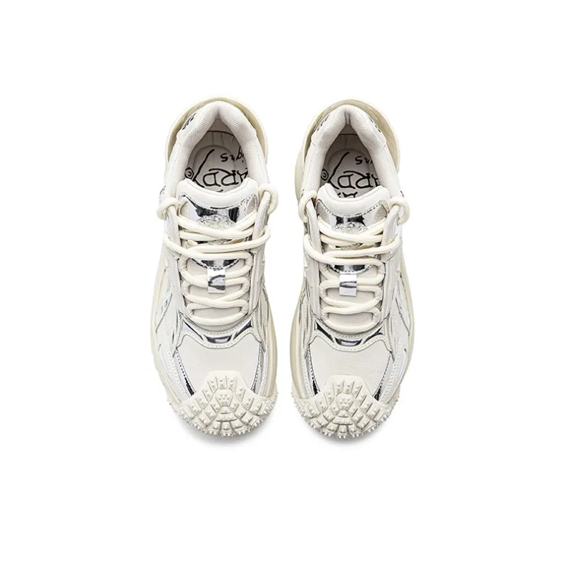 Ed Hardy Wear-Resistant Height Increasing Coverage Low-Top Chunky Sneakers Women's-3