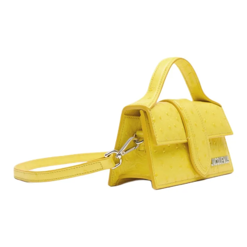 Jacquemus Calfskin Shoulder Bag Crossbody Bag Handbag Mini Women's Yellow-1