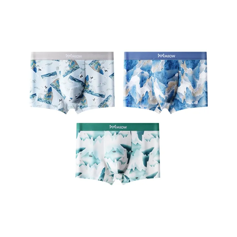 MIIOW Trendy Party Collection Cooling Summer Collection Underpants Men's 3 Pack-10