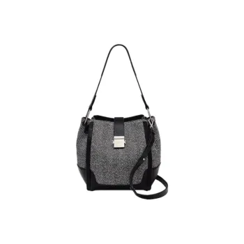 RADLEY Cow Leather Shoulder Bag Medium Size Women's Black