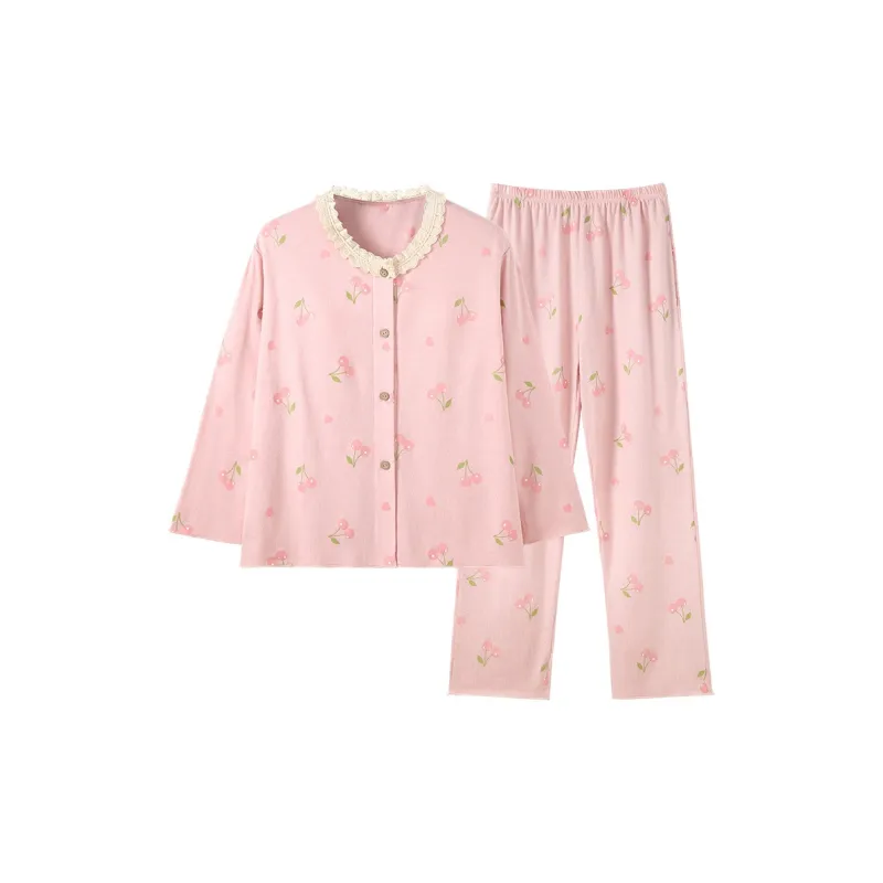 Sleeping Beauty Pajama Set Women's Pink-0
