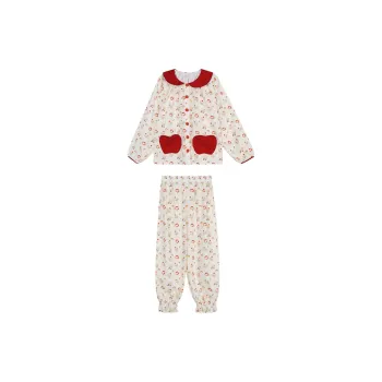 Joycefuuu Bra Pajama Set Women's Apricot