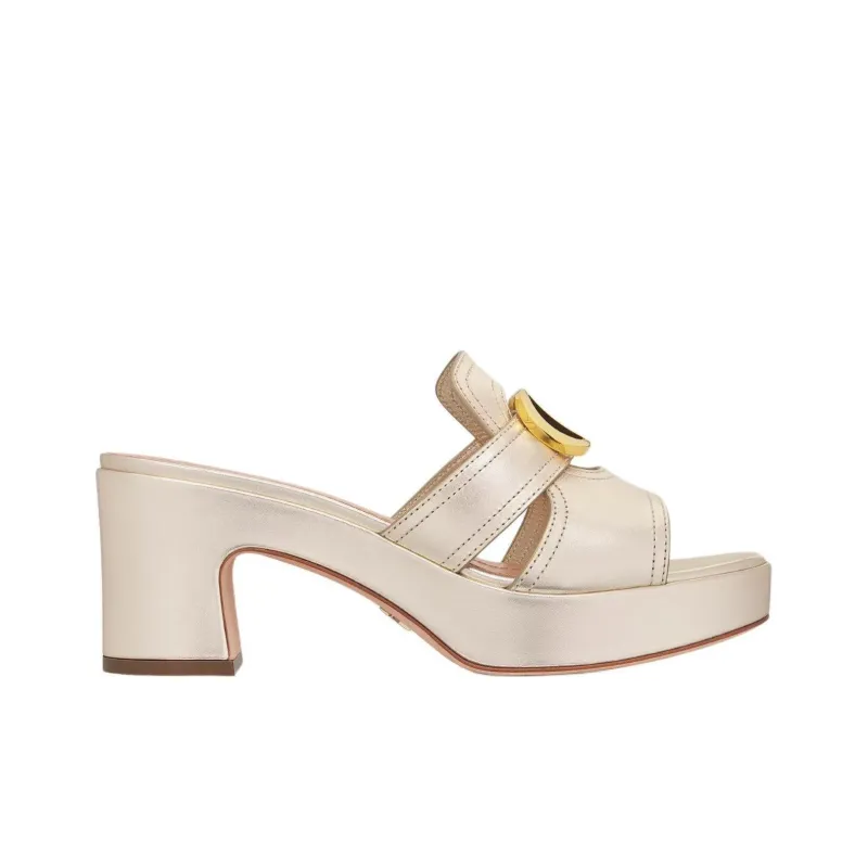 DIOR 30 Montaigne Slip Resistant Slide Slippers 7cm Women's Gold-1