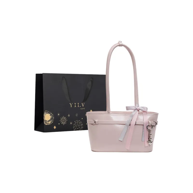 Yi Brigade PU Handbag Regular Women's Black Ecru/Burgundy/Pink-8