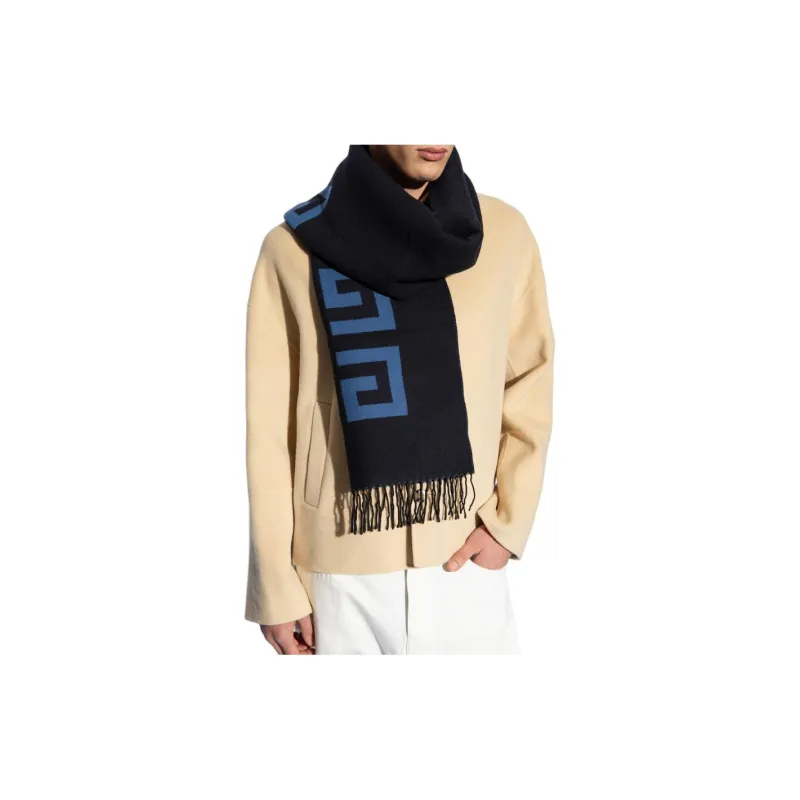 Givenchy 4G Motif Fringed Scarf-2