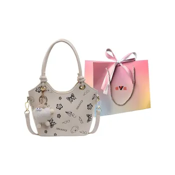 Yalu PU Bucket Bags Handbags Women's Ecru/Black/Khaki/Pink