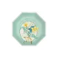 Manual Five-Fold 8 Bone-Green Monet Garden