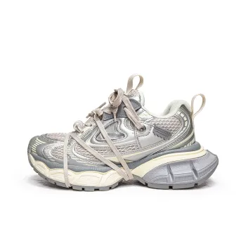 MQ Cushioned Slip Resistant Abrasion Resistant Low Top Chunky Sneakers Unisex