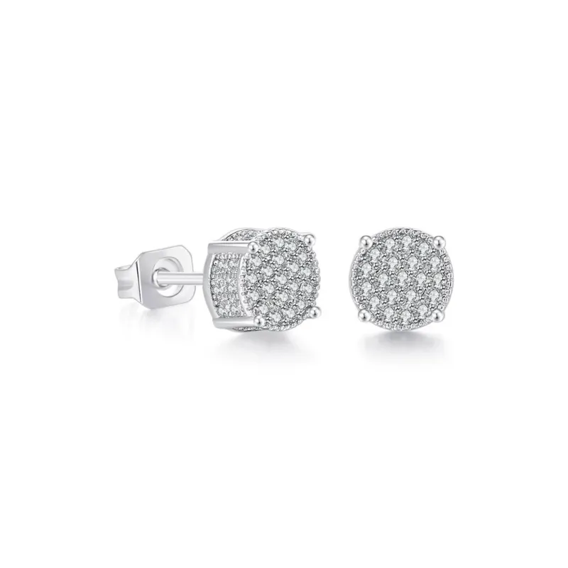 GUDUD Alloy Stud Earrings Men's-6
