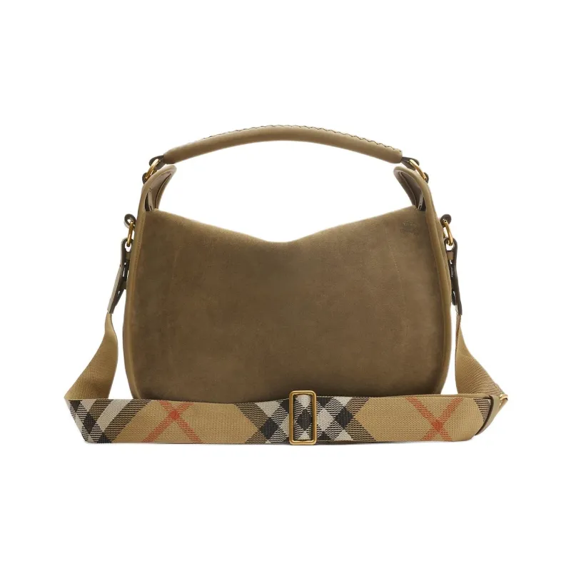 Burberry Calfskin Shoulder Bag, Crossbody Bag, Handbag Medium Size Women's Brown-2