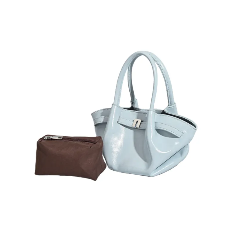NOMK PU Shoulder Bag, Handbag Regular Women's Blue/Pink/White/Black-2