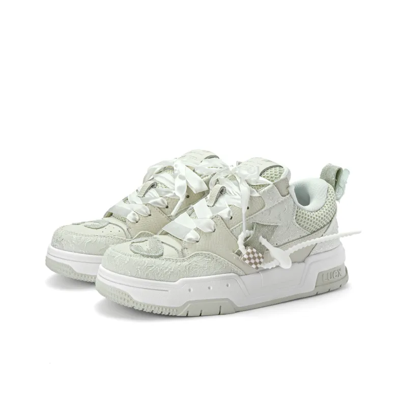 LUCX Cushioned Slip Resistant Abrasion Resistant Low Top Chunky Sneakers Unisex-10