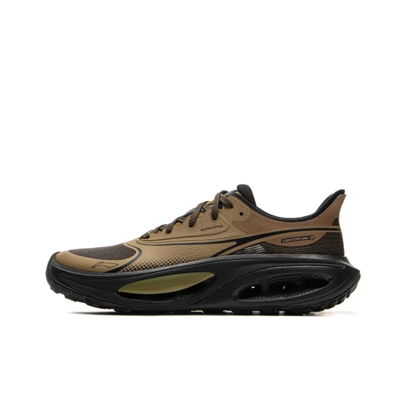 LiNing CF Tracing Xunyou Low-Top Trekking Shoes Unisex Yellow Walnut Umber-0