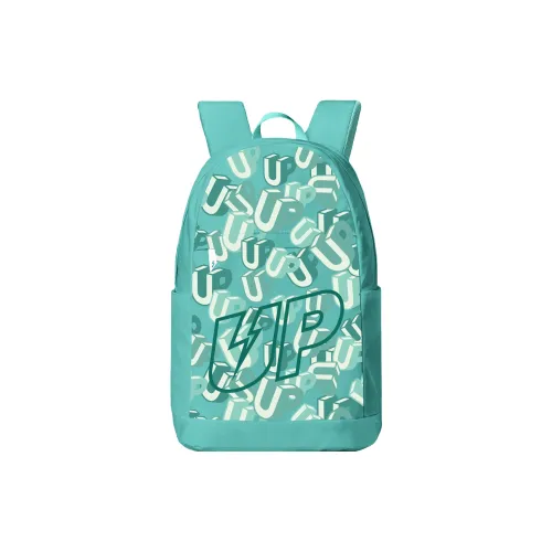 TURN UP Polyester Backpack Small Size Unisex Green