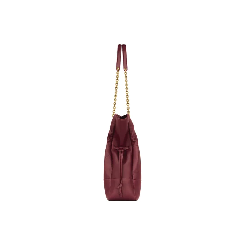 SAINT LAURENT Jamie Lambskin Tote Bag Shopping Bag Shoulder Bags Women's Bordeaux Red-3
