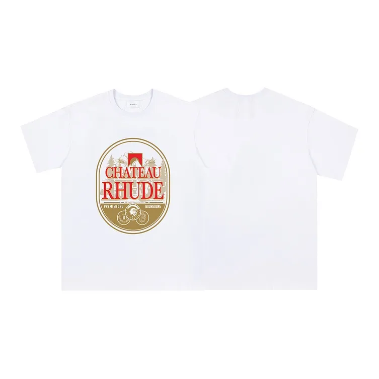 YUZHAOLIN Letter Print Loose Fit T Shirt Unisex-3