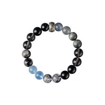 Bubble Scallops Obsidian Jade Bracelets Unisex