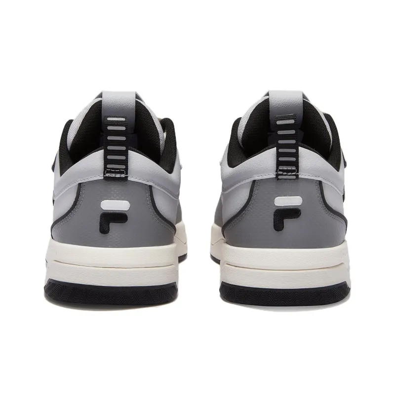 FILA FUSION Nollie Pig Leap Shoes Anti Slip Wear Resistant Low Top Skateboard Shoes Men's Gray-2