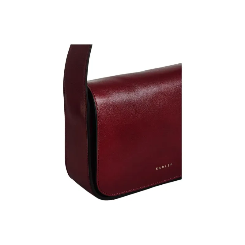 RADLEY Cow Leather Shoulder Bag Medium Size Women's Red-5