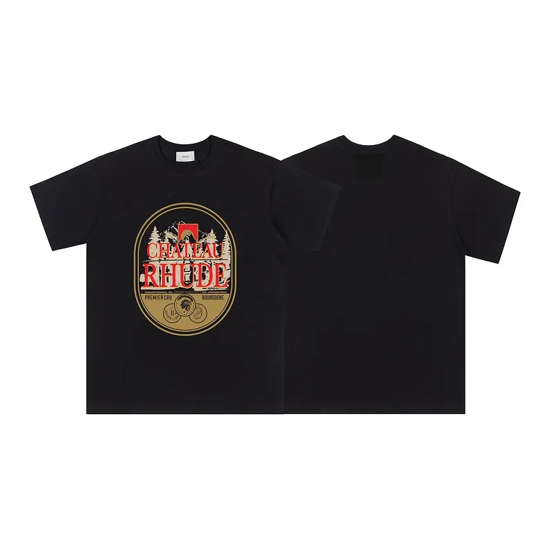 YUZHAOLIN Letter Print Loose Fit T Shirt Unisex-1