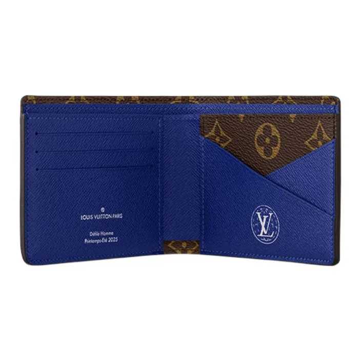 LOUIS VUITTON Multiple Wallet Damier Heritage Blue Green-3