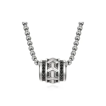 IDEAGEMER 925 Sterling Silver Necklaces Men's