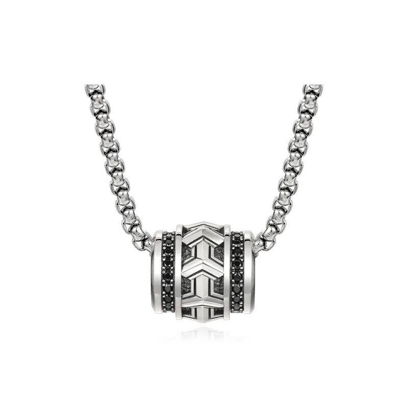 IDEAGEMER 925 Sterling Silver Necklaces Men's-0