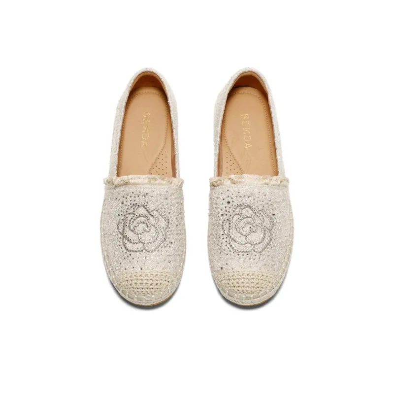 Senda Espadrilles Women's Black/Apricot/Pink-10