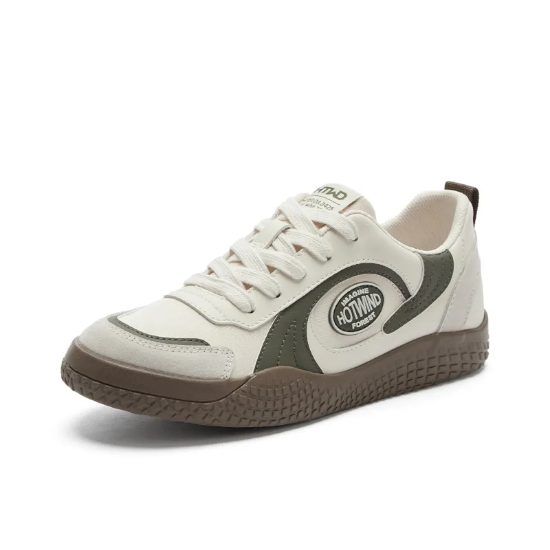 Hotwind Abrasion-Resistant Slip-Resistant Low-Top Skateboard Shoes Women's-14