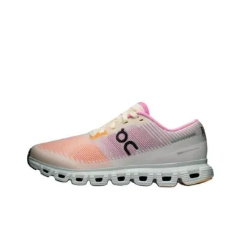 On Cloud 6 Anti Slip Wear Resistant Low Top Running Shoes Women's Pink Orange