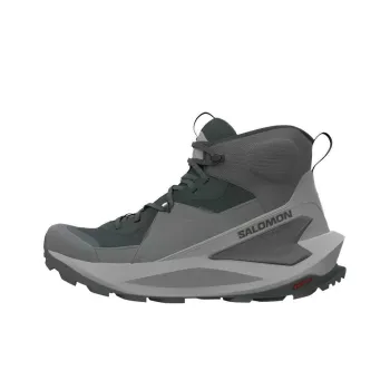 SALOMON Elixir Abrasion Resistant High Top Trekking Shoes Women's Flint Gray
