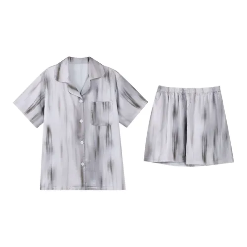 Qin Jing Pajama Set Unisex Gray